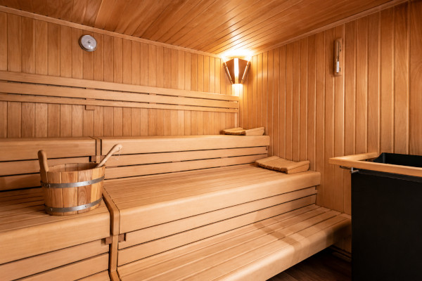 Geräumige Sauna im Basenfastenhaus Ahlers auf Sylt
